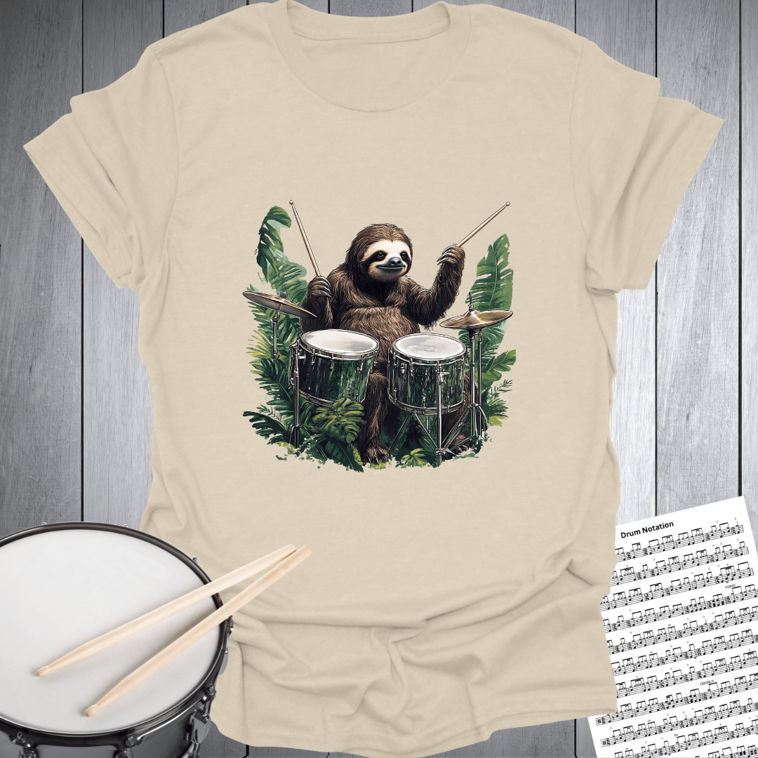 No Sloth Drumming T-Shirt
