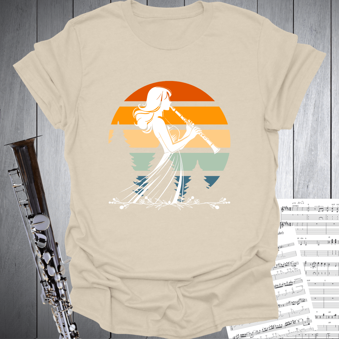 Retro Clarinet Girl T-Shirt