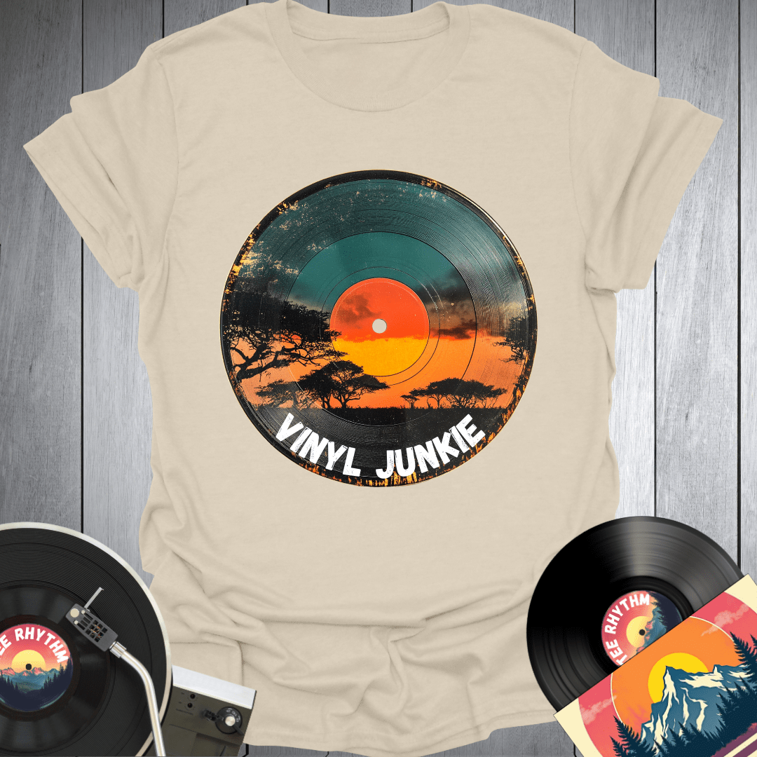 Sunset Vinyl Junkie T-Shirt