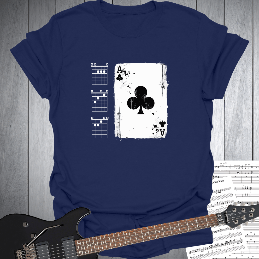 Ace of Clubs Guitar T-Shirt