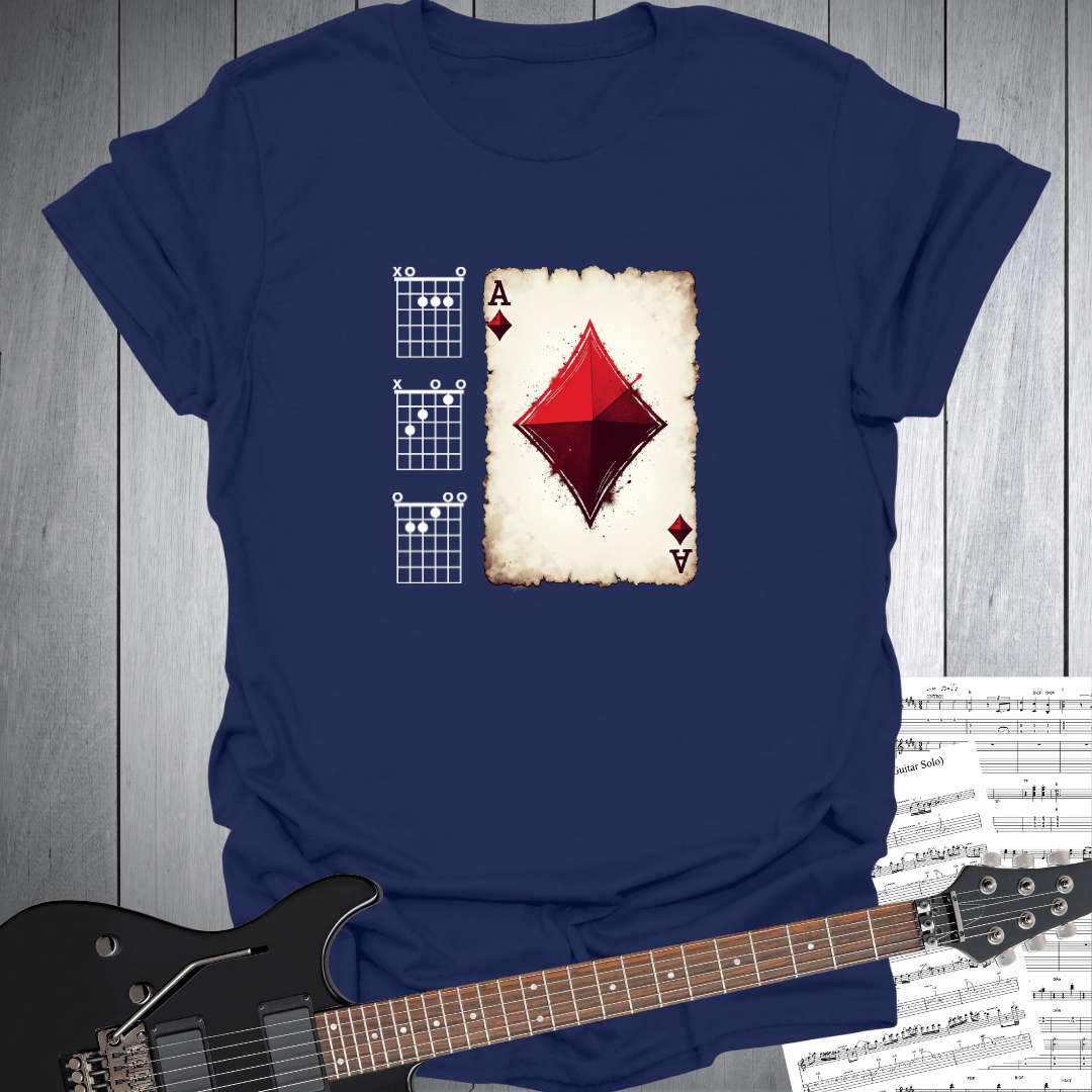 Ace of Diamonds Guitar Chord T-Shirt