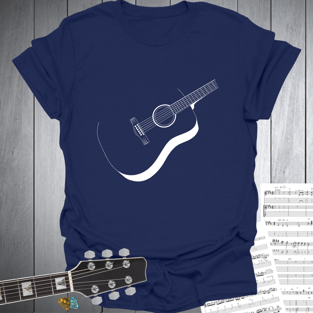Acoustic Guitar Minimalist T-Shirt