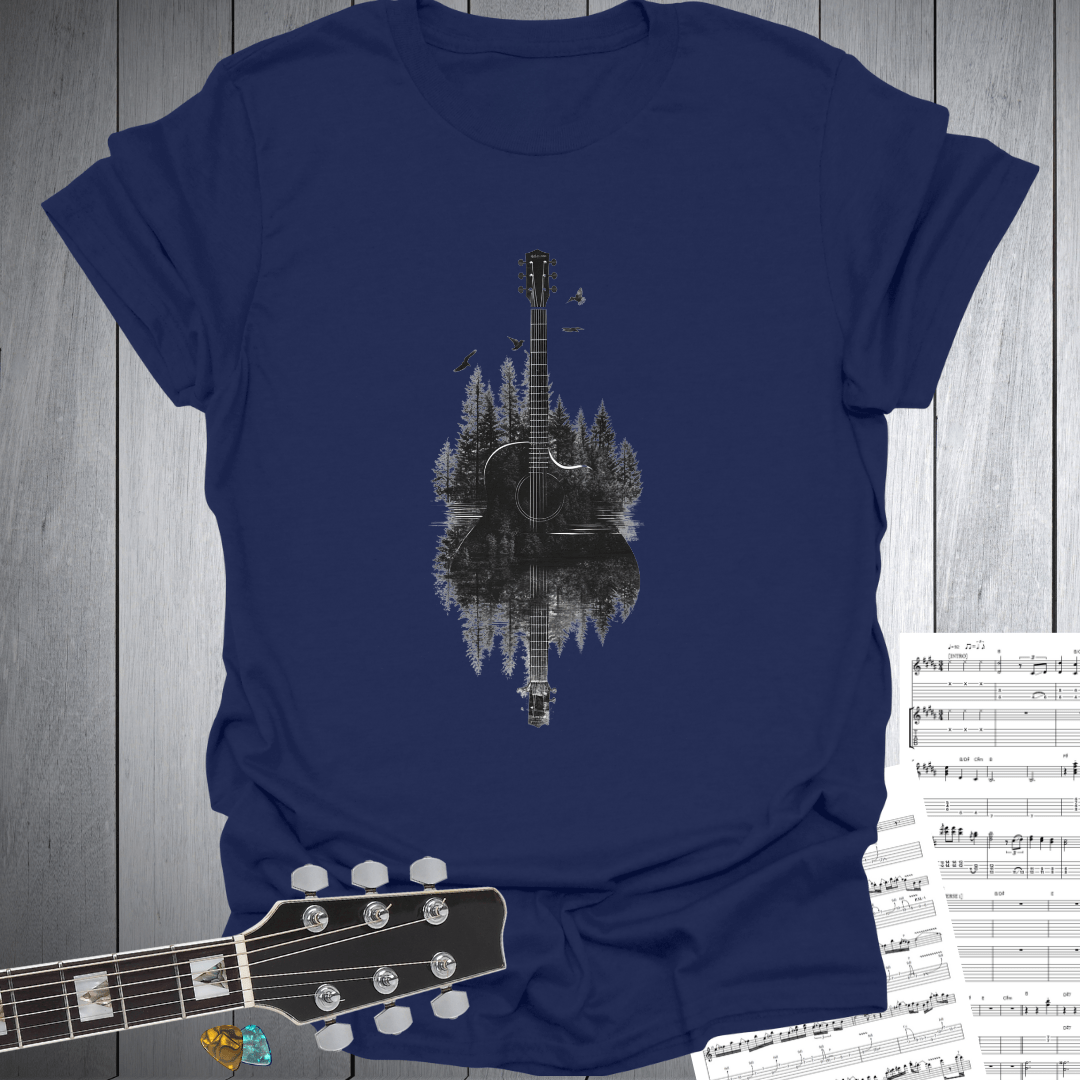 Calm Lake Guitar T-Shirt