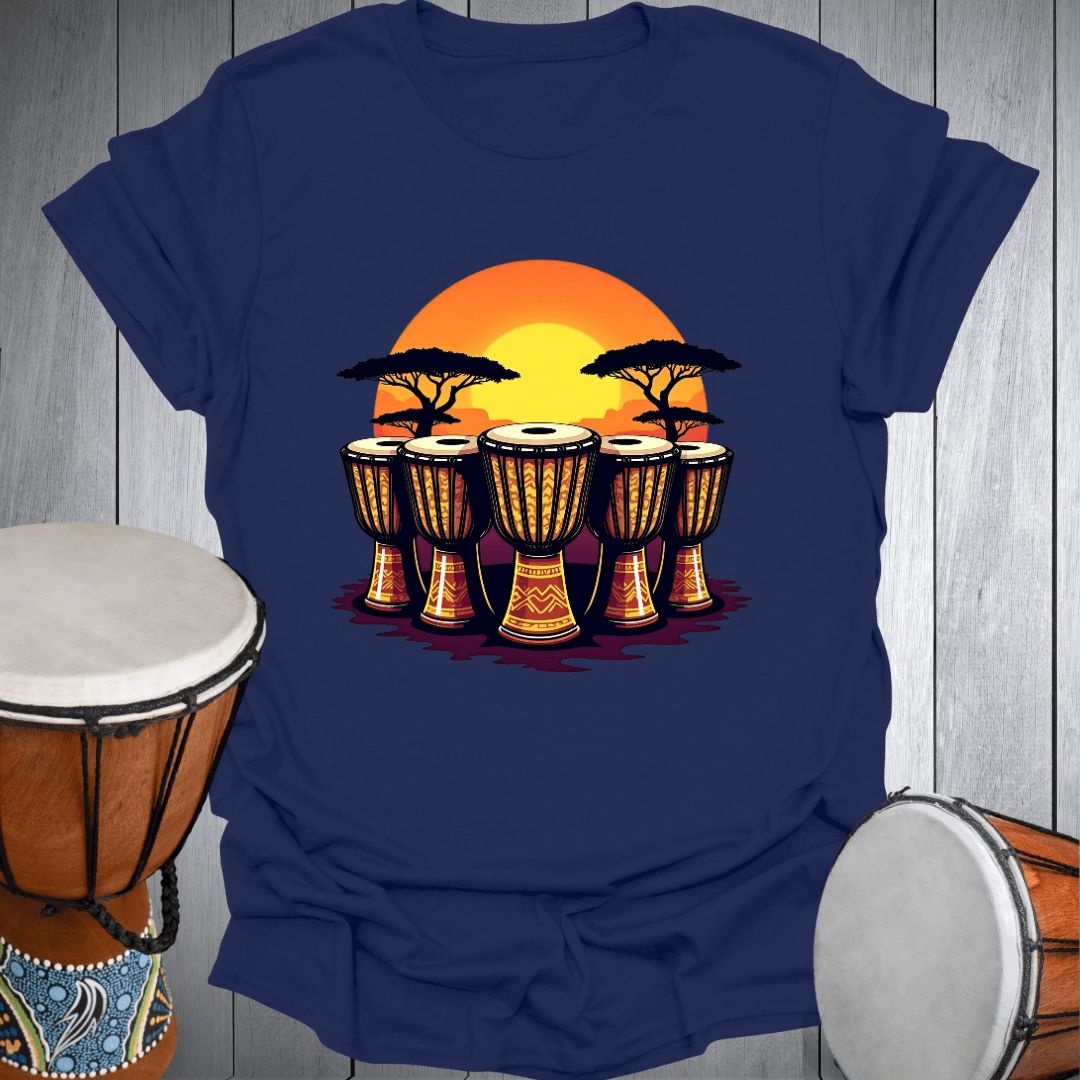 Djembe Drum Sunset T-Shirt