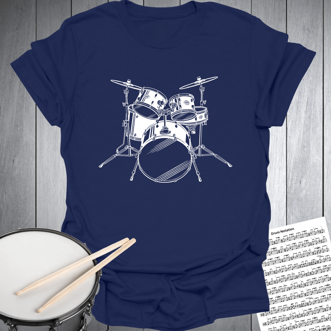 Drum Set Graphic T-Shirt