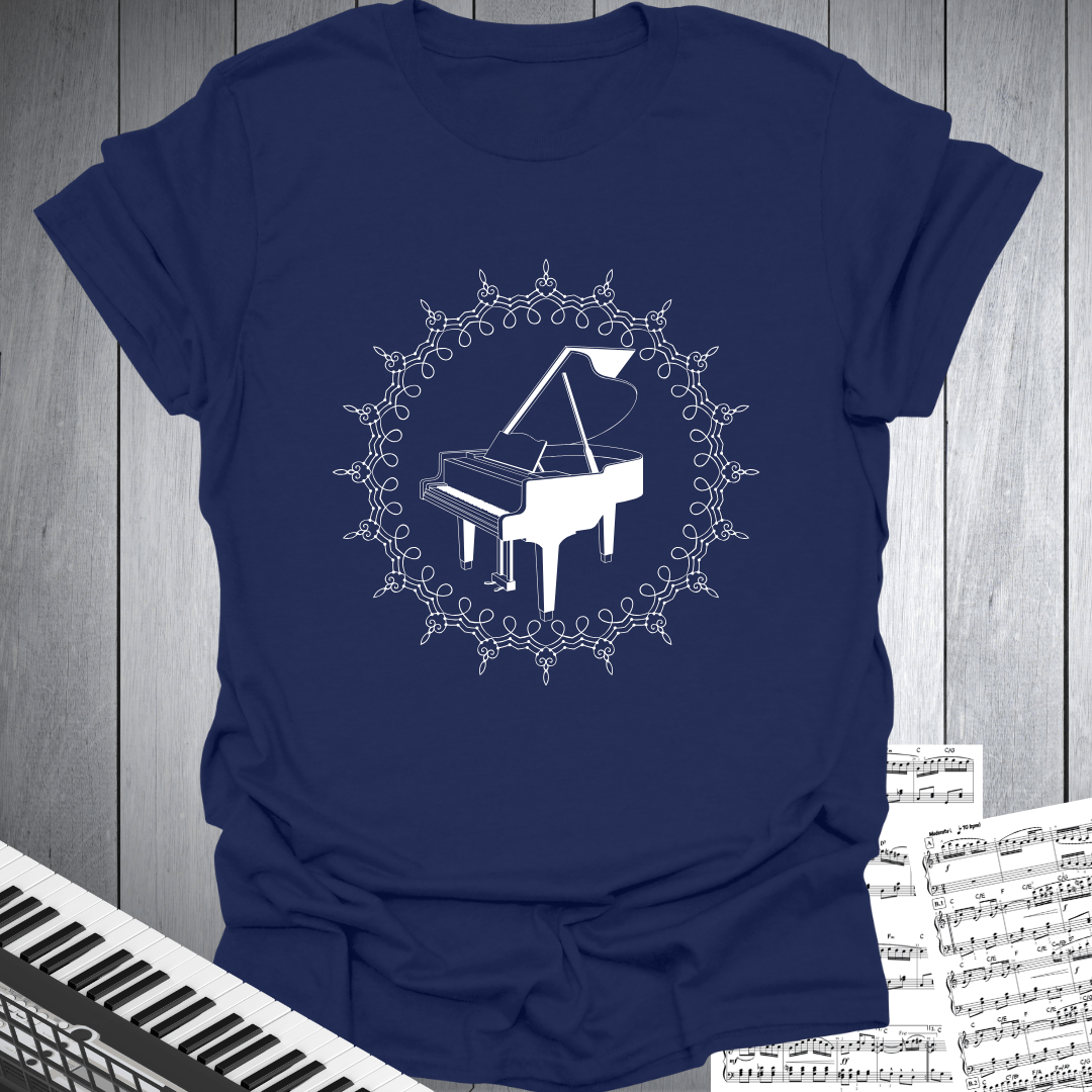 Grand Piano Mandala T-Shirt