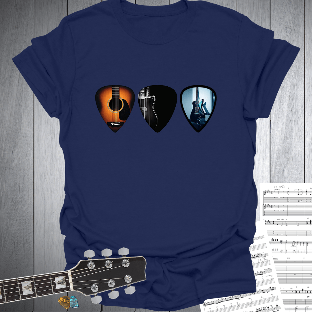 Guitar Pick Trio T-Shirt
