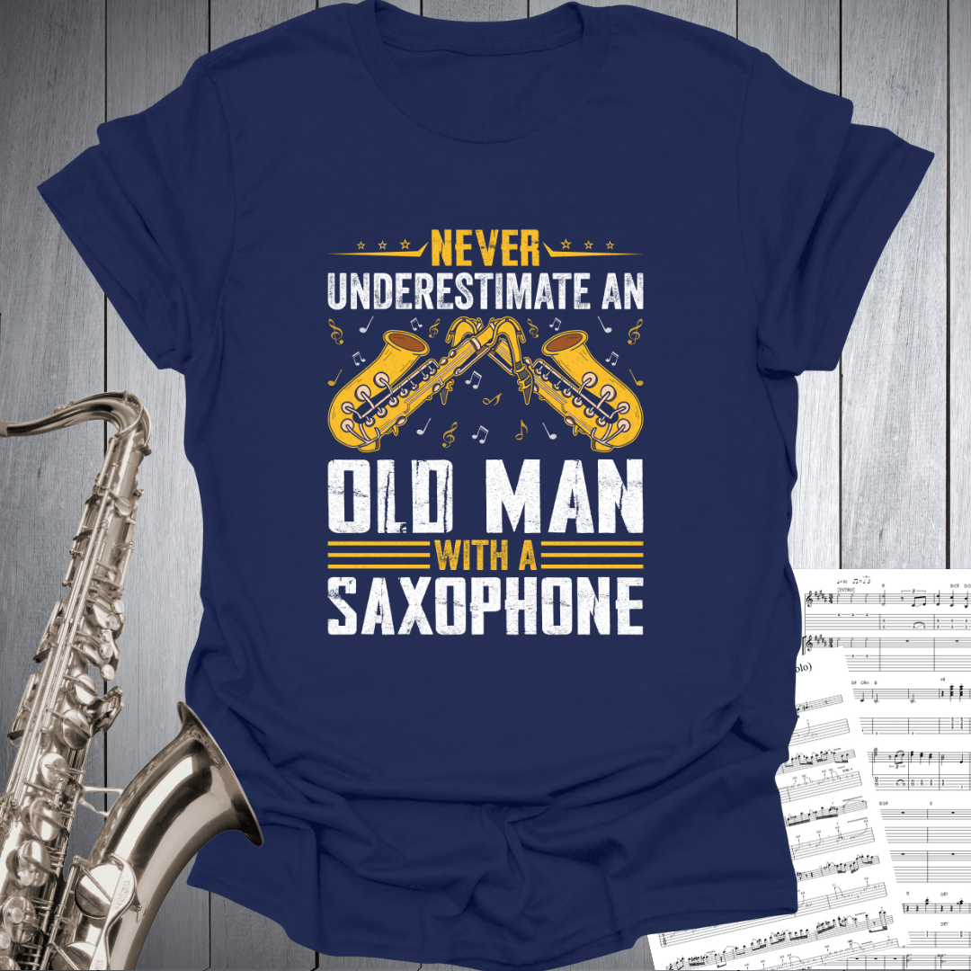 Old Man With Sax T-Shirt