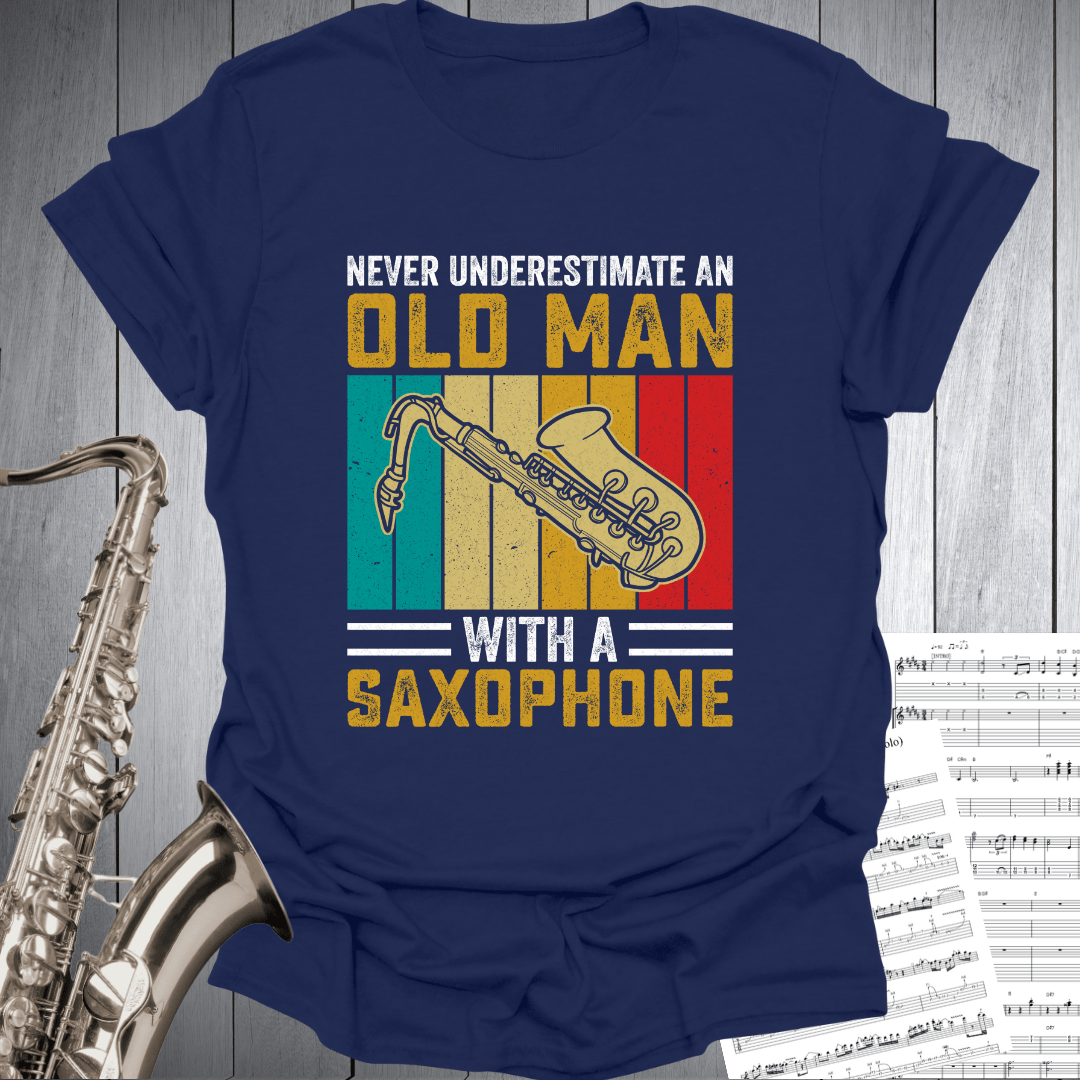 Old Man With Saxophone T-Shirt