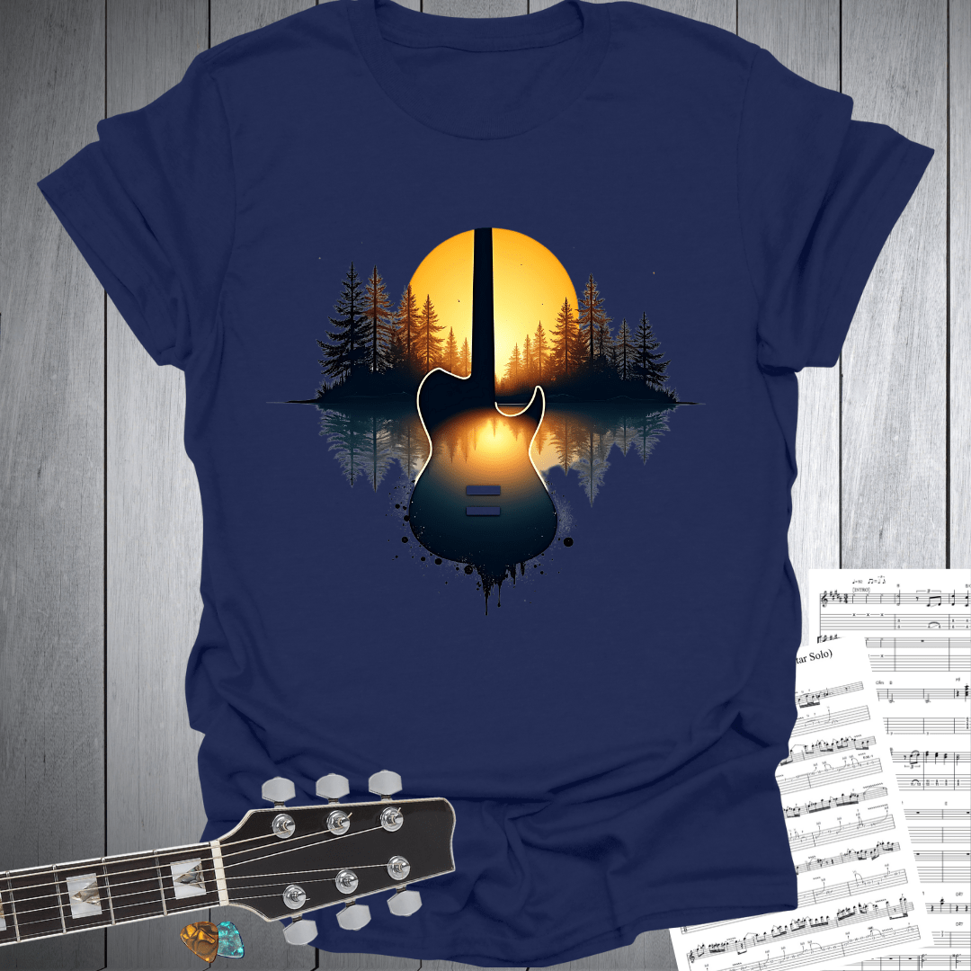 Sunset Guitar Serenity T-Shirt