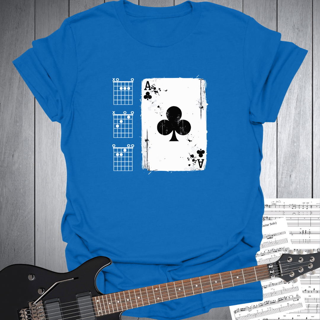 Ace of Clubs Guitar T-Shirt