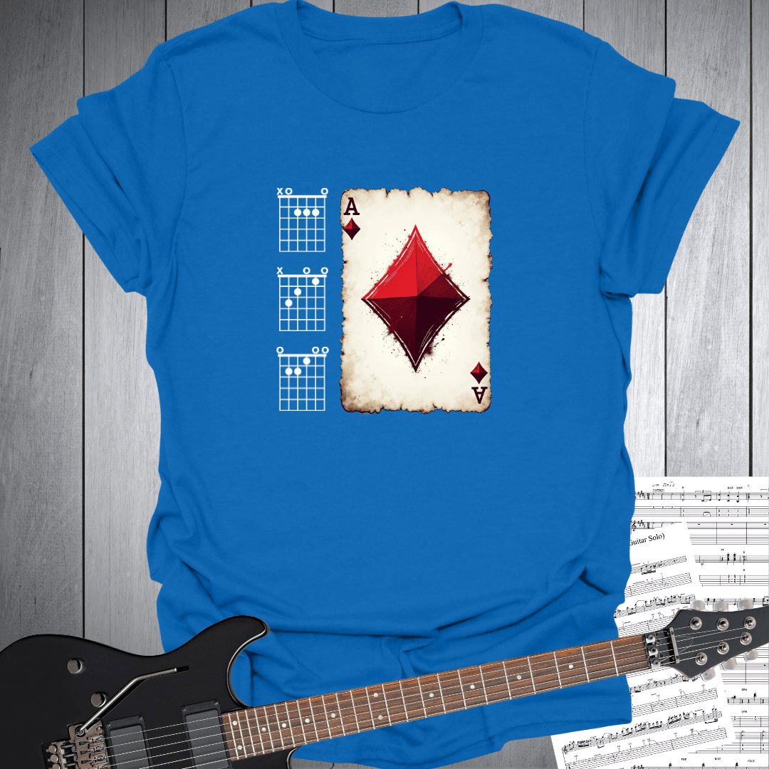 Ace of Diamonds Guitar Chord T-Shirt