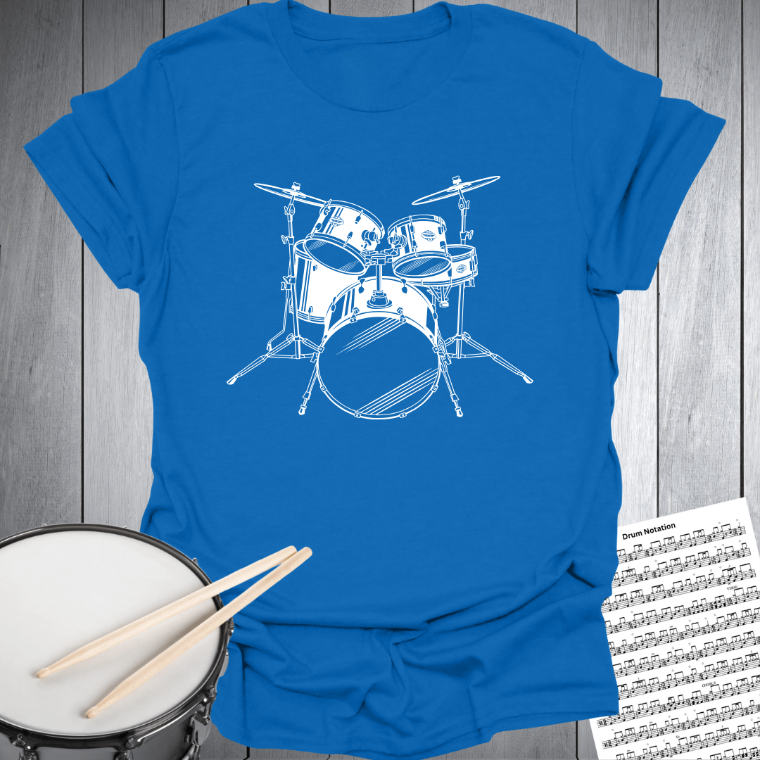Drum Set Graphic T-Shirt