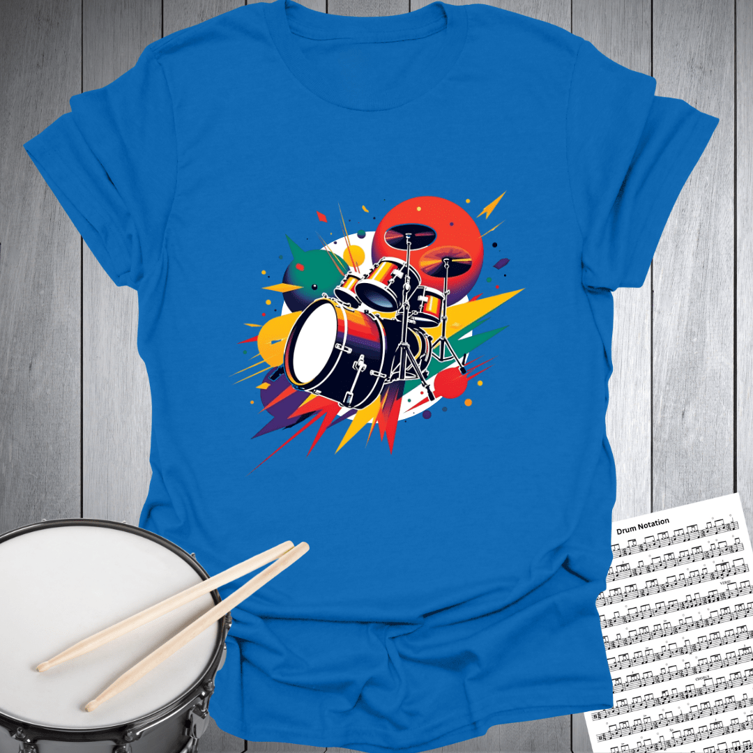 Dynamic Drumset Graphic T-Shirt