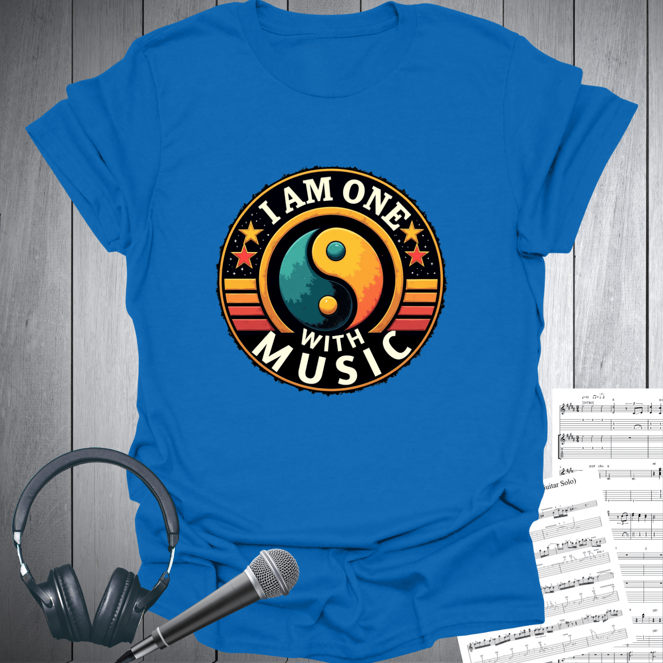 I Am One with Music T-Shirt for Music Lovers
