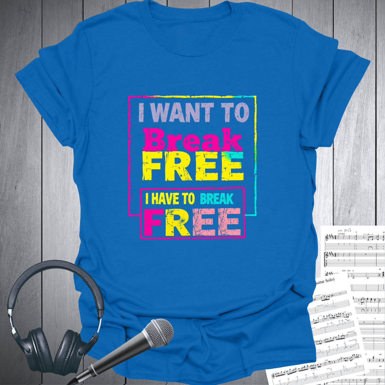 Printify T-Shirt Royal / S I Want to Break Free T-Shirt