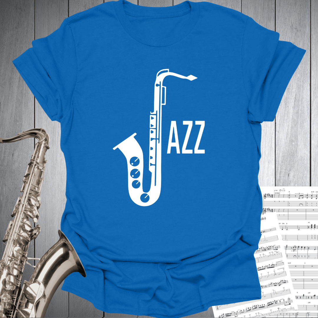 Minimalist Jazz Sax Tee T-Shirt