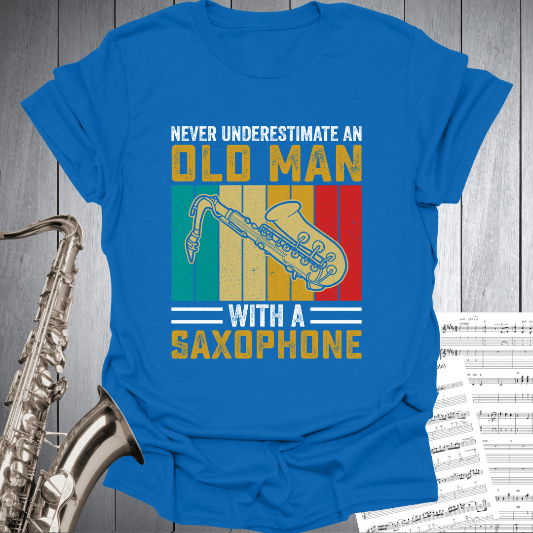 Old Man With Saxophone T-Shirt