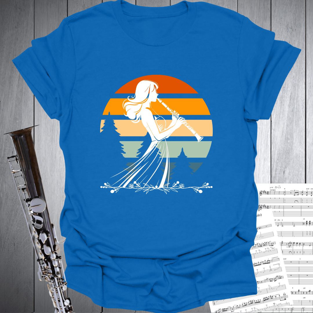 Retro Clarinet Girl T-Shirt