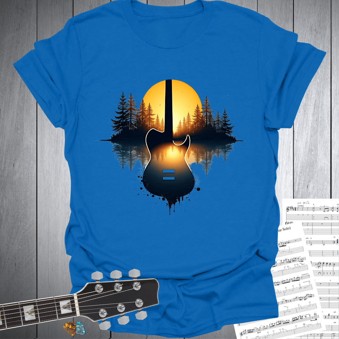 Sunset Guitar Serenity T-Shirt