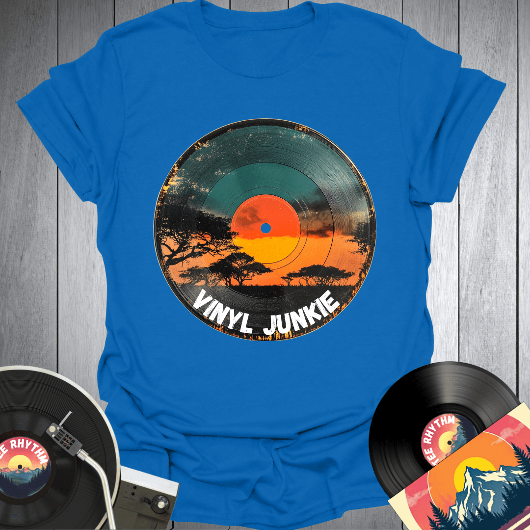 Sunset Vinyl Junkie T-Shirt