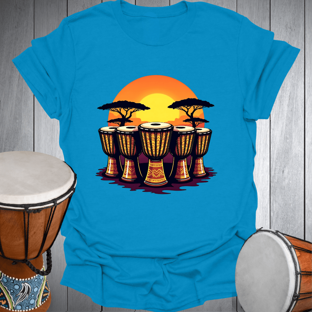 Djembe Drum Sunset T-Shirt