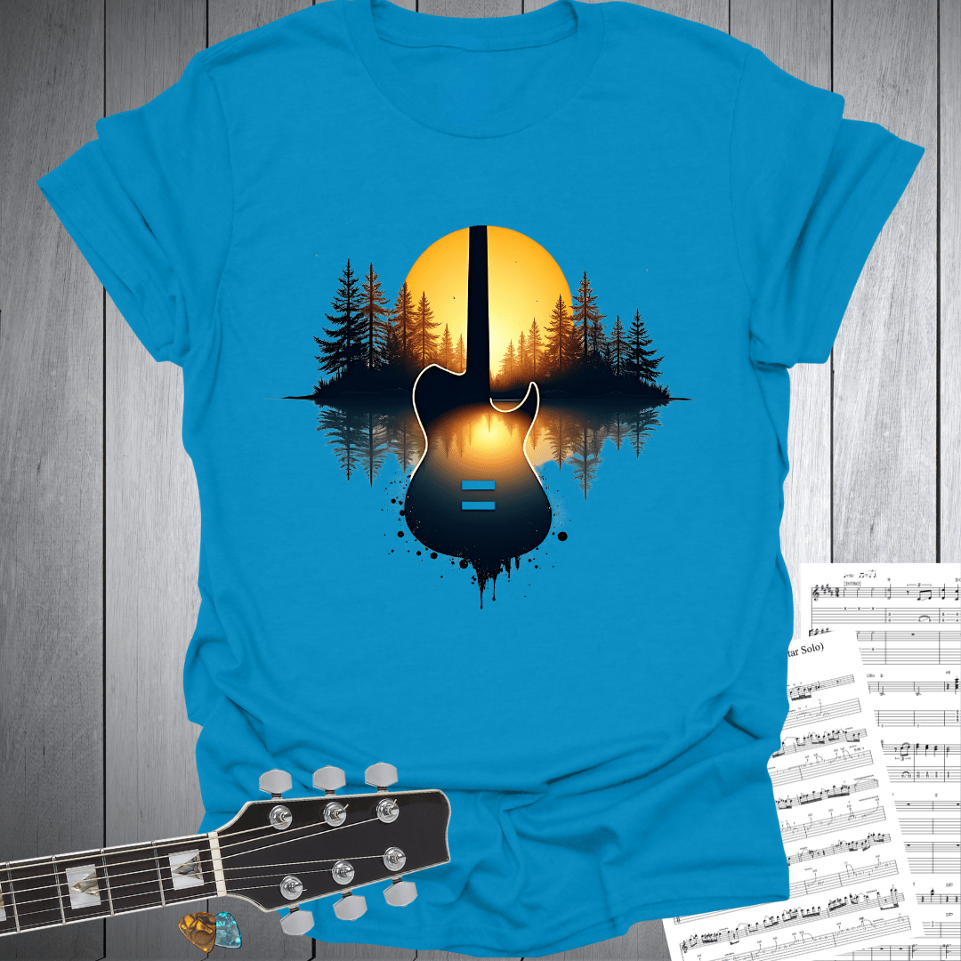 Sunset Guitar Serenity T-Shirt