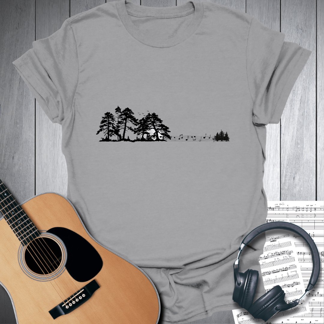 Printify T-Shirt Sport Grey / S 2. Forest Harmony Acoustic Guitar Tee T-Shirt