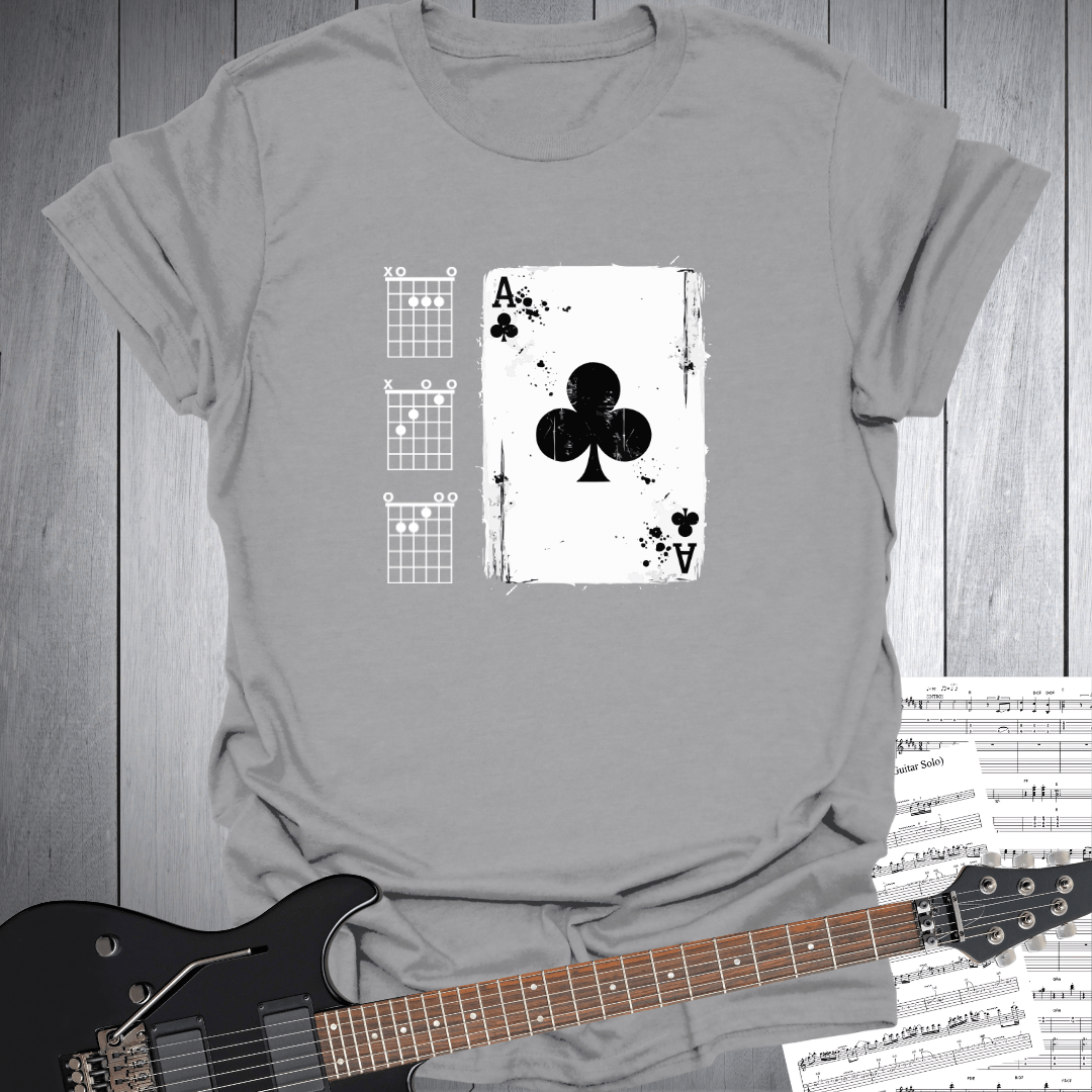 Ace of Clubs Guitar T-Shirt