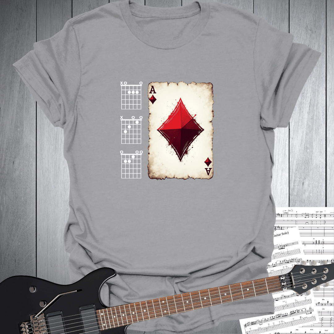 Ace of Diamonds Guitar Chord T-Shirt