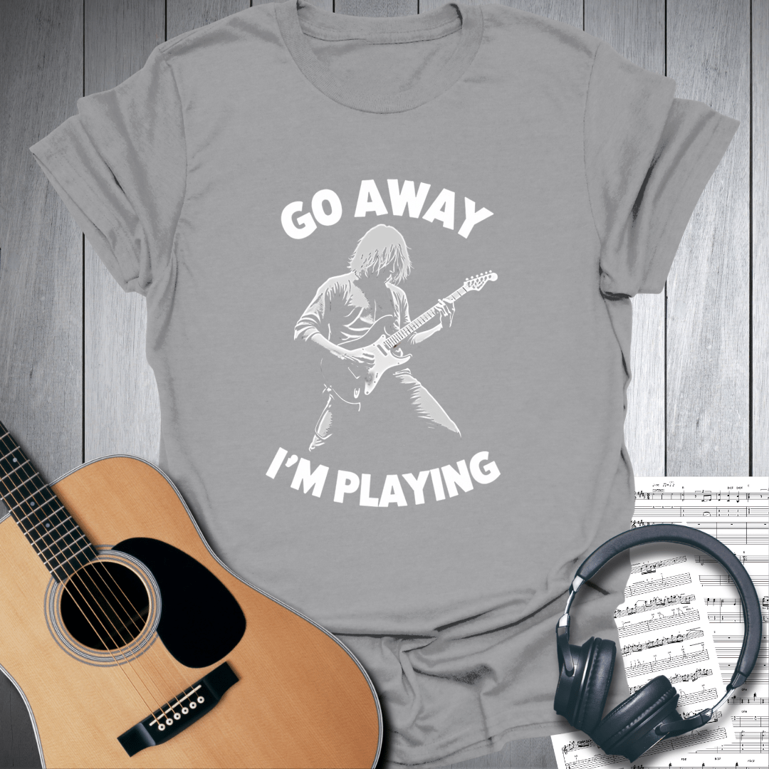 Printify T-Shirt Sport Grey / S Go Away I'm Playing Guitar T-Shirt