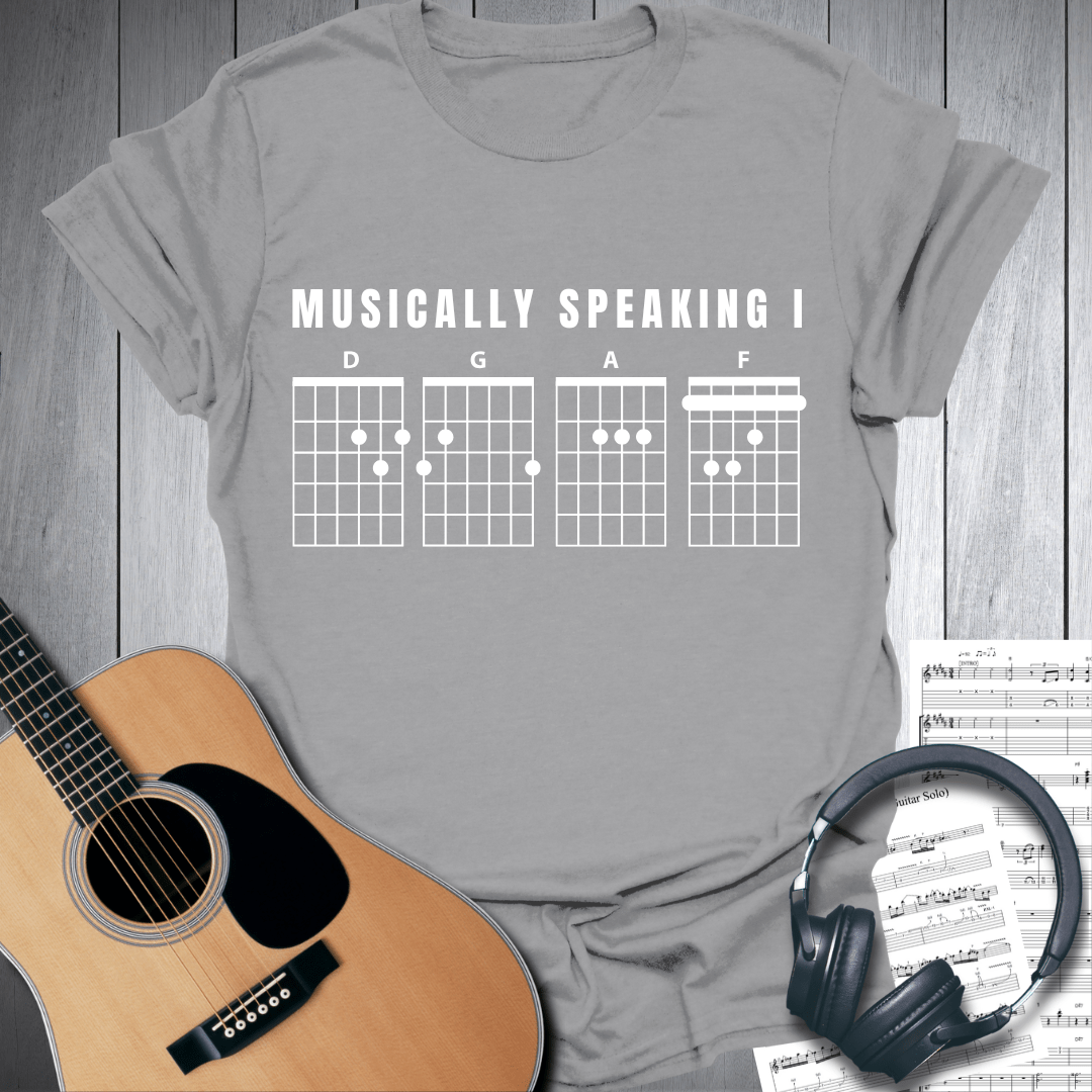 Printify T-Shirt Sport Grey / S Musically Speaking I DGAF T-Shirt