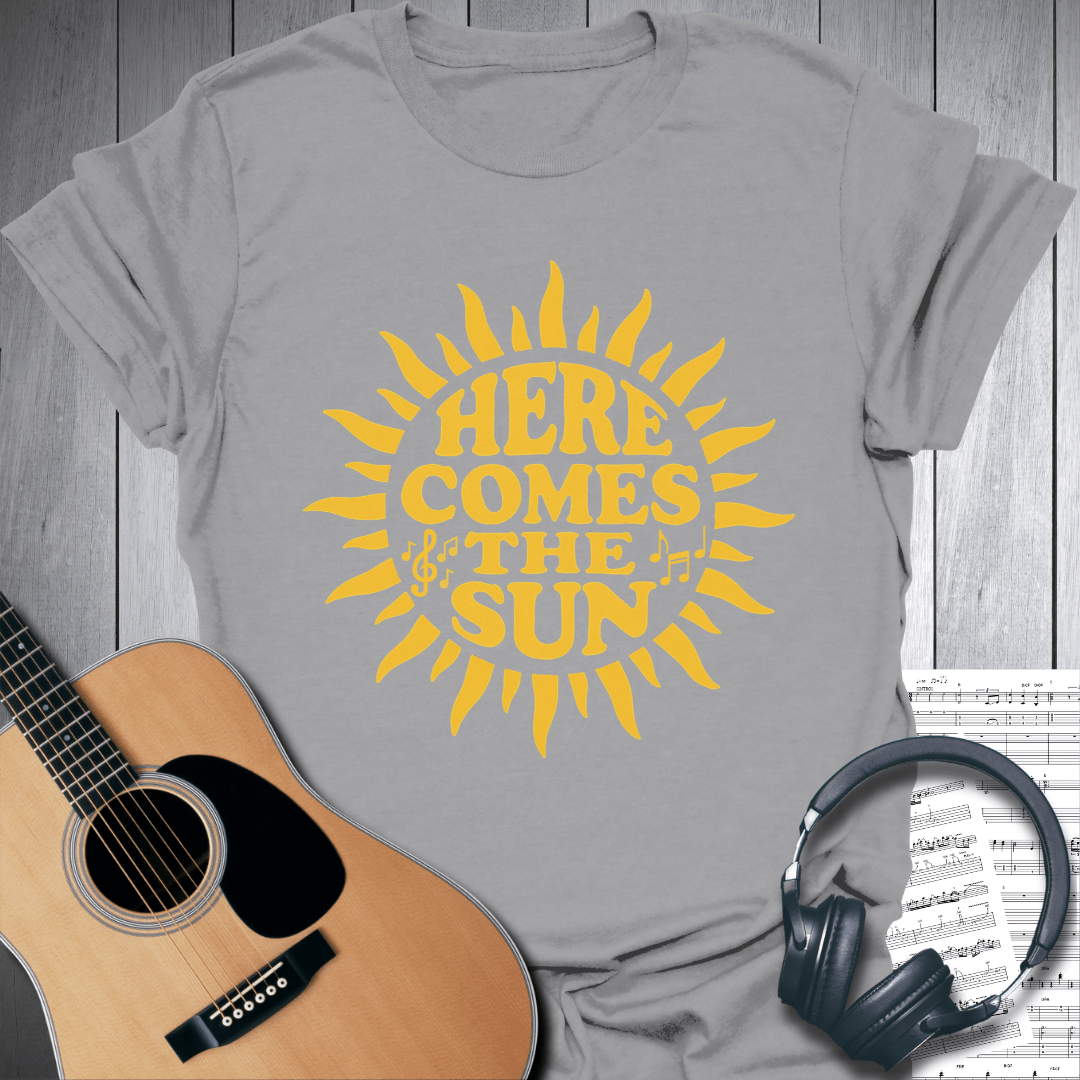 Printify T-Shirt Sport Grey / S Sunny Vibes Here Comes the Sun T Shirt