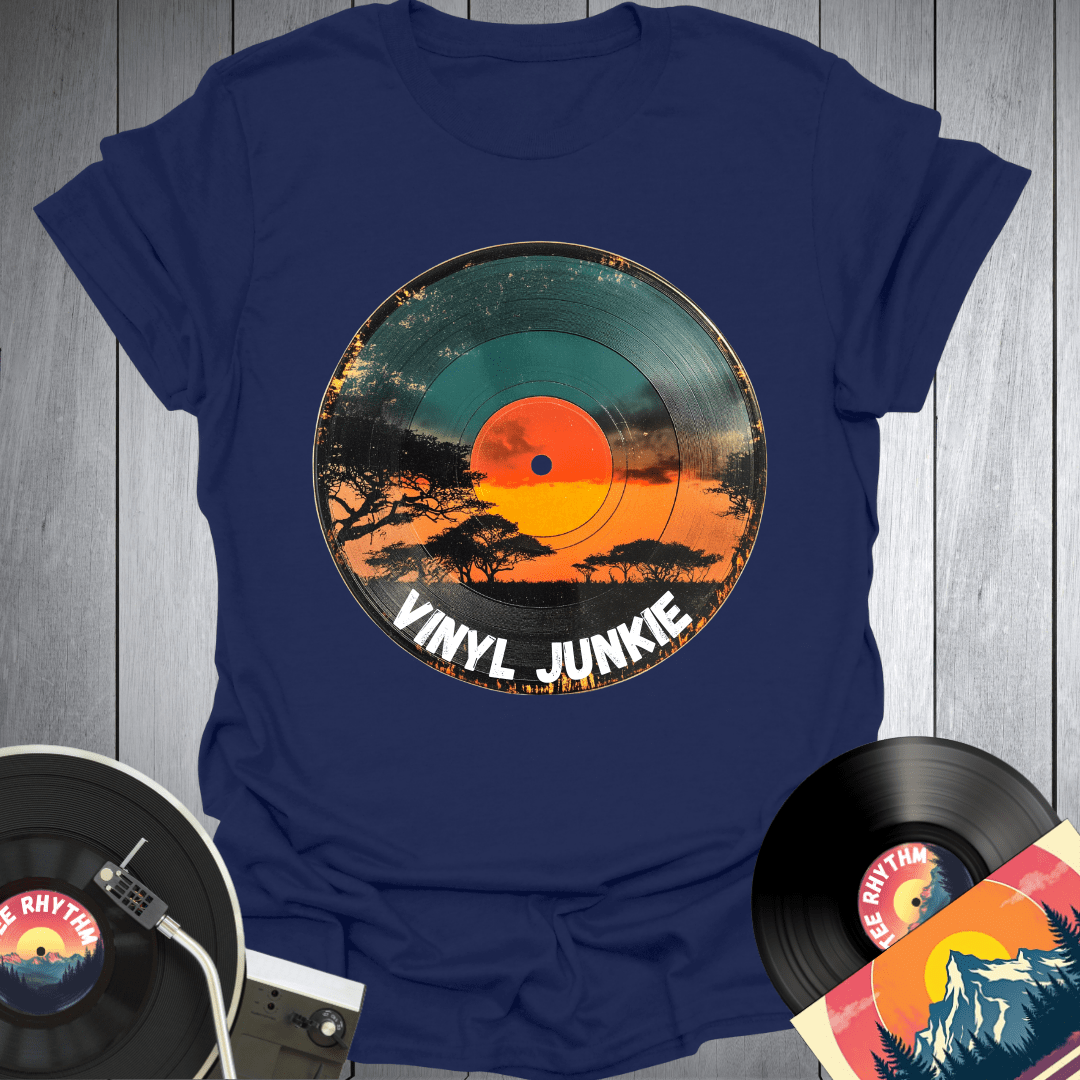 Sunset Vinyl Junkie T-Shirt