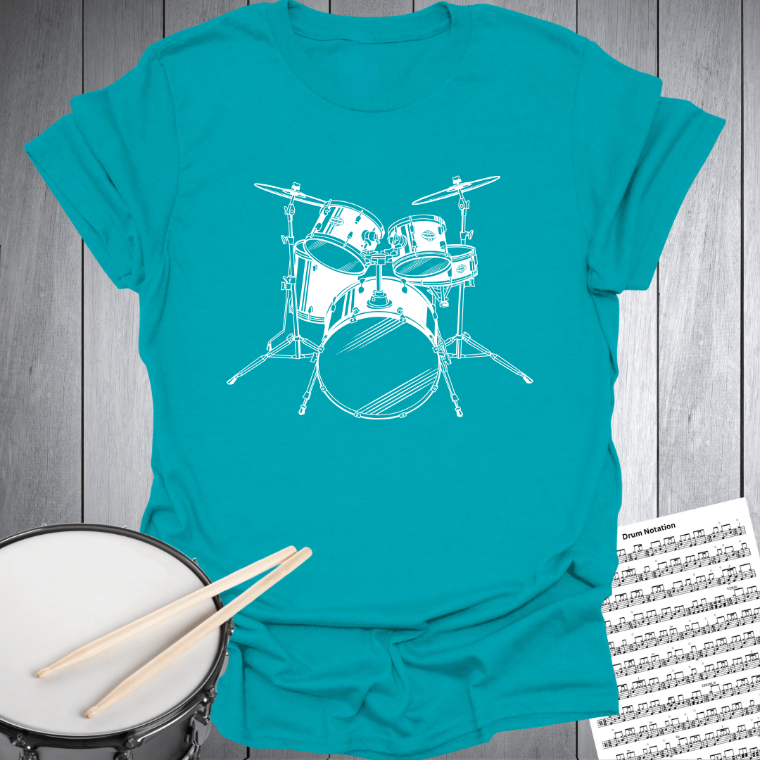 Drum Set Graphic T-Shirt