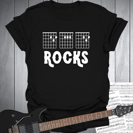 Guitar Chords D A D Rocks T-Shirt
