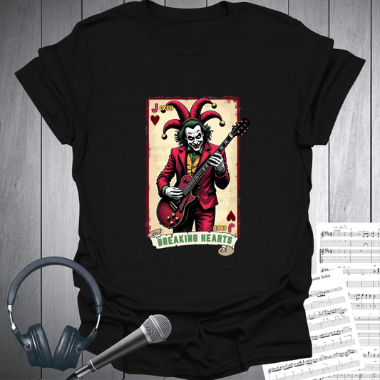 Printify T-Shirt Black / S Joker Breaking Hearts Rock Guitarist T-Shrt