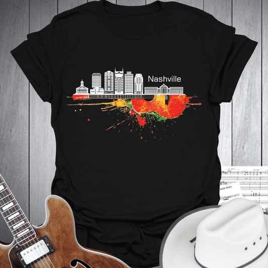 Nashville Guitar Skyline T-Shirt