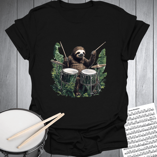 No Sloth Drumming T-Shirt