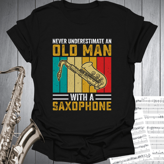 Old Man With Saxophone T-Shirt
