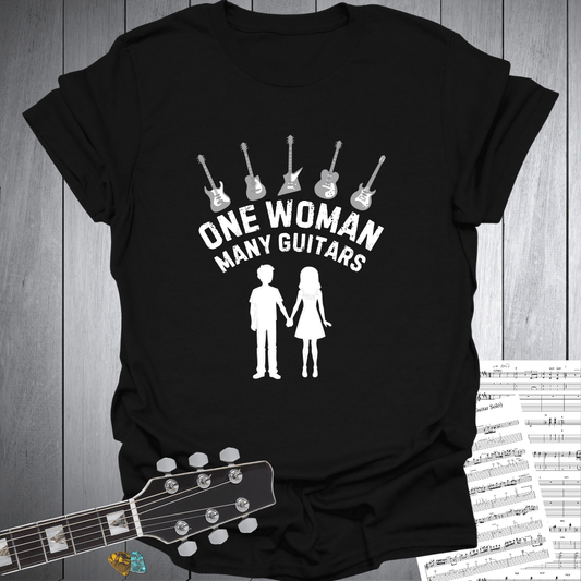 One Woman Many Guitars T-Shirt