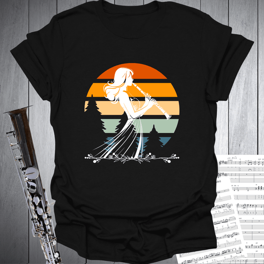 Retro Clarinet Girl T-Shirt