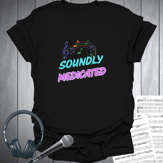 Soundly Medicated Music Themed T-Shirt