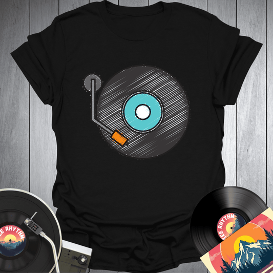 Vinyl Turntable Addict T Shirt