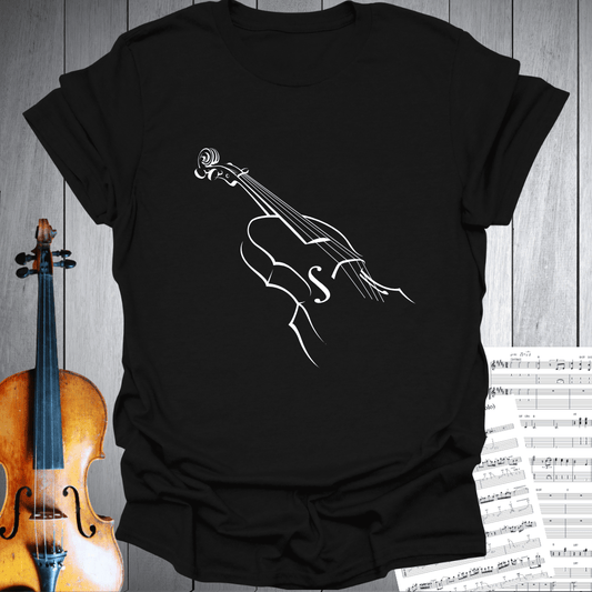 Violin Line-Art Unisex T-Shirt - For Violinists and Classical Music Lovers