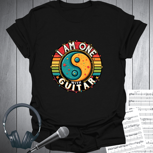 Yin Yang I Am One With Guitar T-Shirt