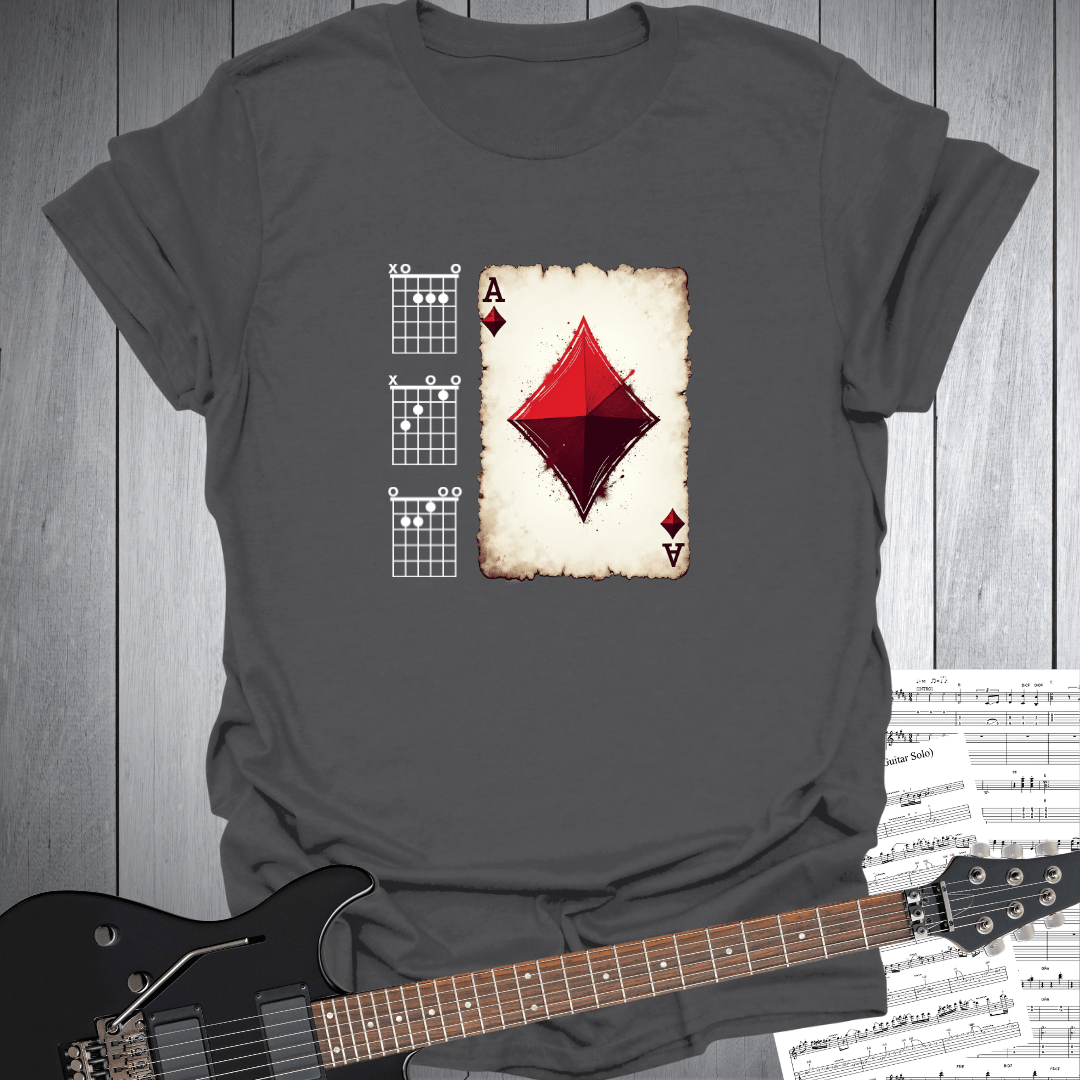 Ace of Diamonds Guitar Chord T-Shirt