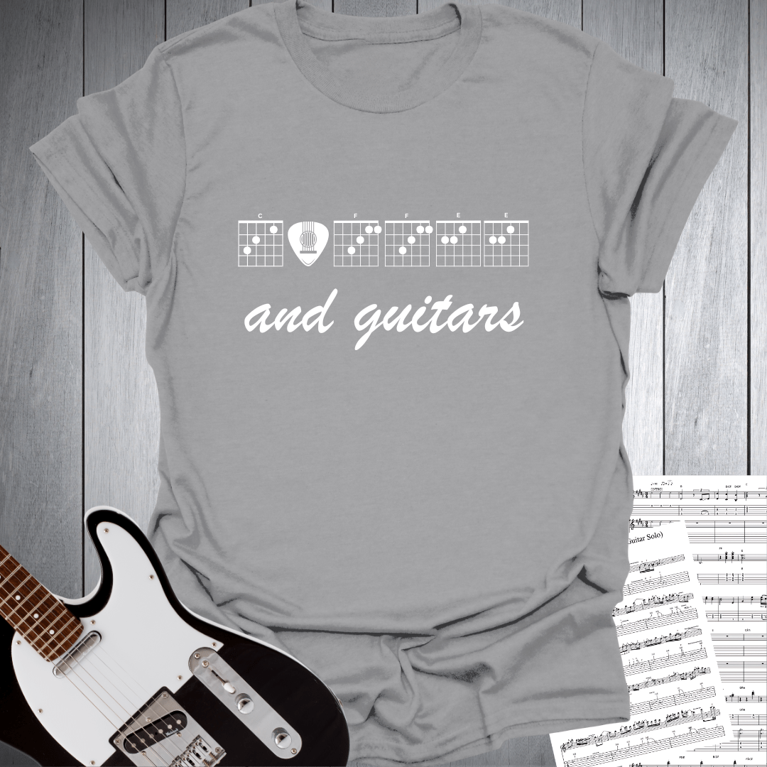 Coffee and Guitar Chords T Shirt