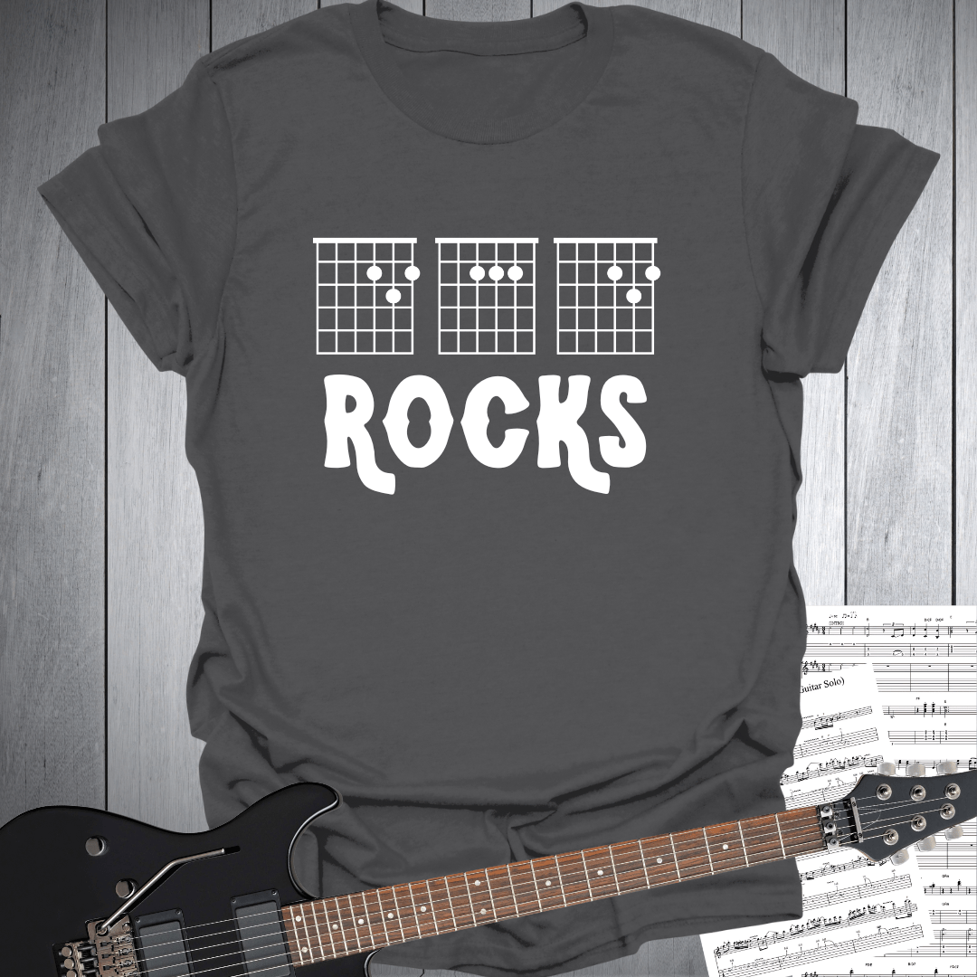 Guitar Chords D A D Rocks T-Shirt