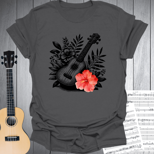 Ukulele Floral Harmony T-Shirt